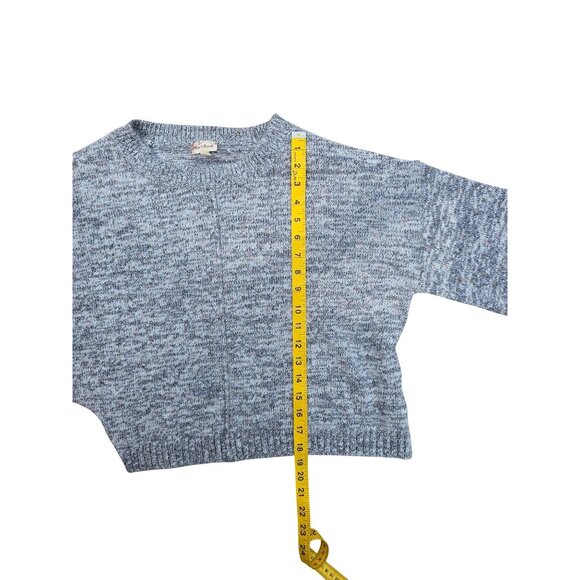 Hem & Threads Gray Speckled Knit Cropped Sweater Womens Size M - Picture 4 of 7